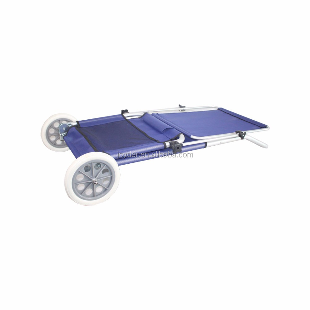 aluminium lightweight sunshade adjustable outdoor beach bed with wheels