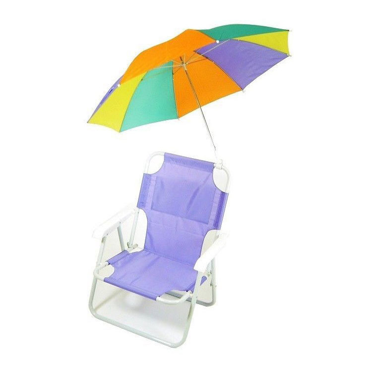 summer youth relax folding beach chair with umbrella