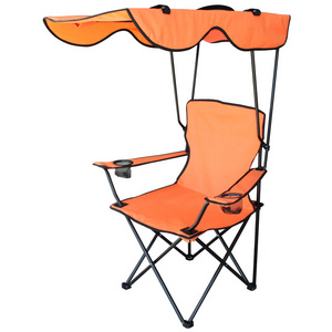 Portable Sunshade Folding Camping Chair with Canopy Beach Chair