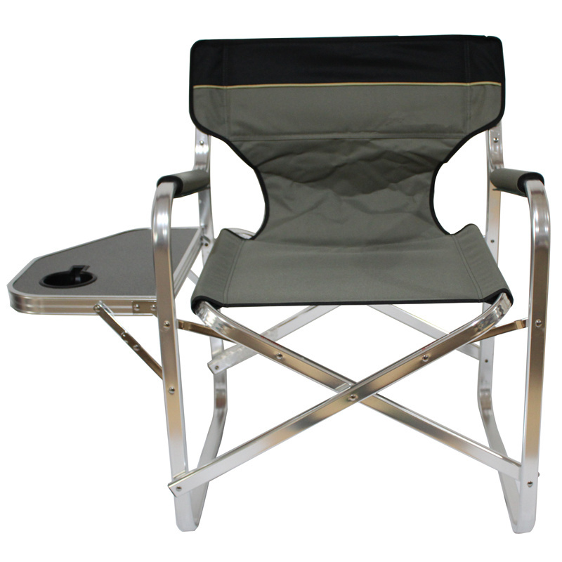 Outdoor Heavy Duty Lightweight Aluminum Cheap Tall Canvas Director's Side Table Custom Portable Folding Camping Director Chair