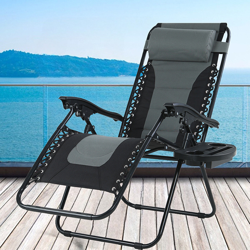 Indoor Recliners Adjustable Chairs Outdoor Camping Beach Lawn Folding Fabric Reclining Portable Pool Zero Gravity Lounge Chair