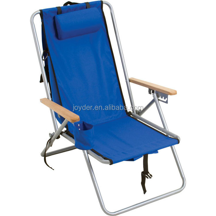 beach chair portable arm reclining chaise sun lounge folding beach chair