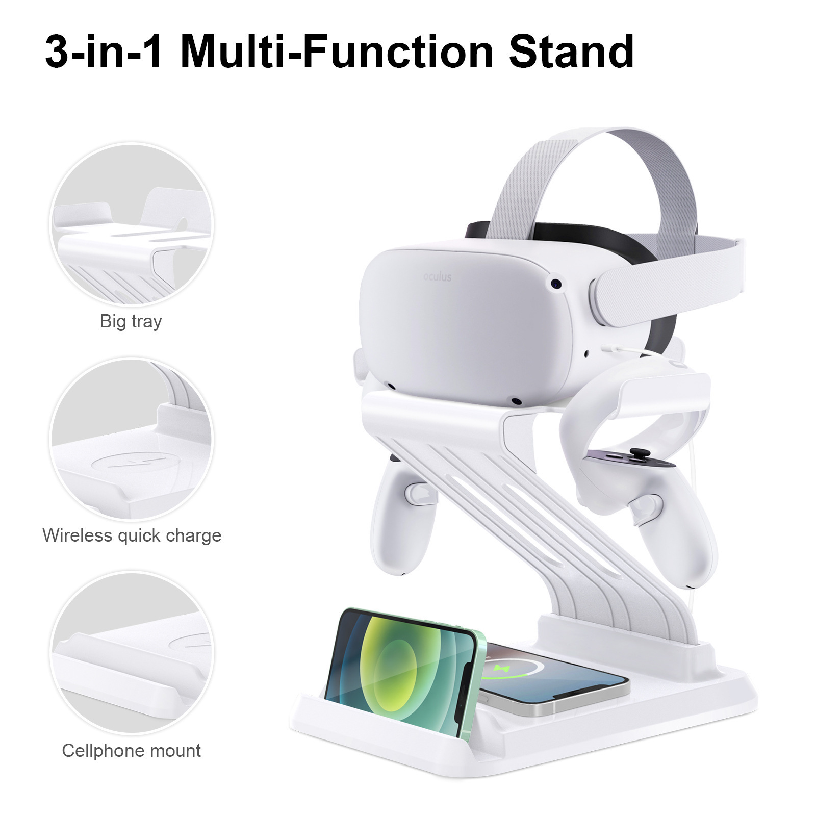 for Oculus quest 2/HTC/Pico Neo 3 VR Stand headset accessories charging stand exhibition show frame