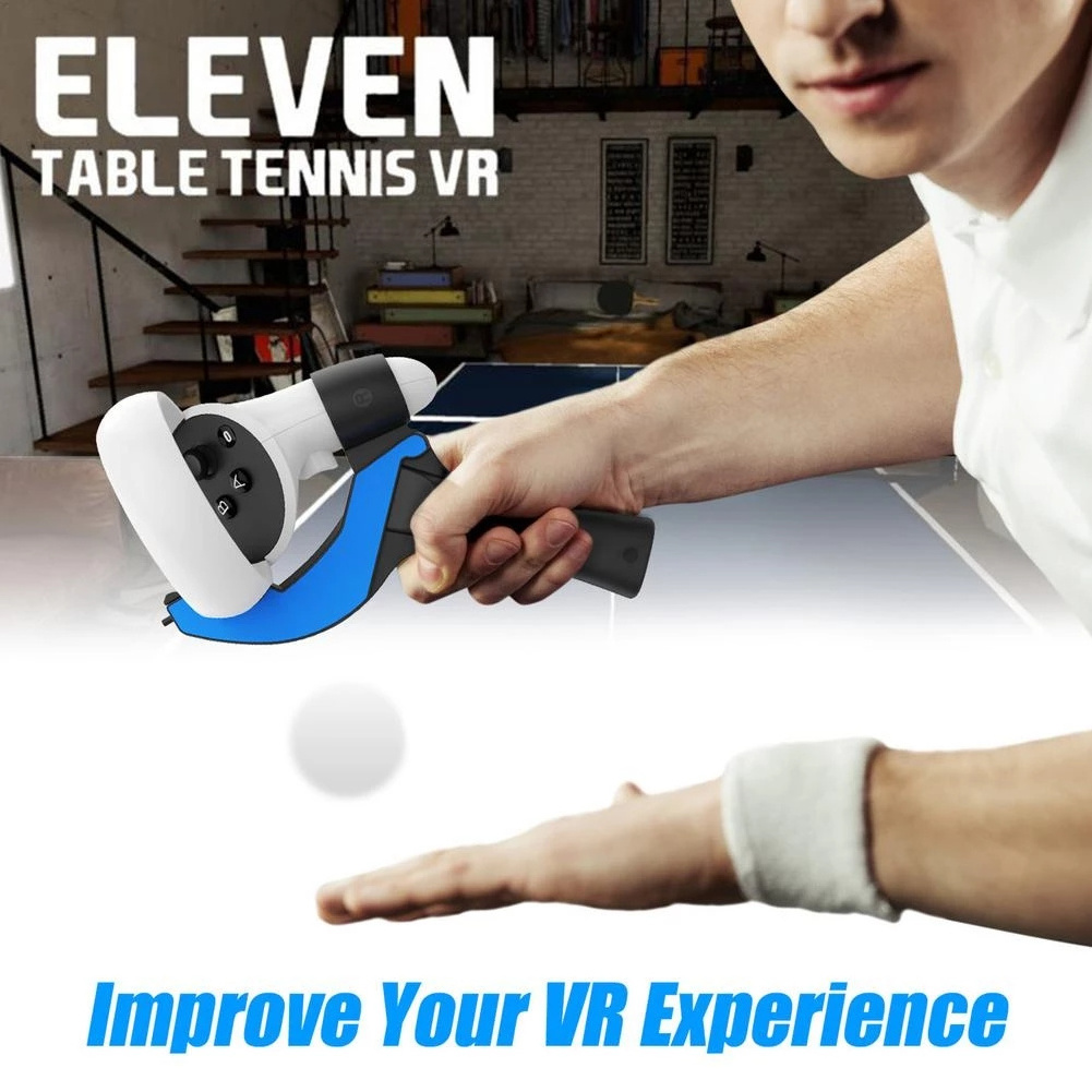 Grip Handle for Oculus Quest 2 Table Tennis Paddle Controllers Playing Eleven Table Tennis VR Game