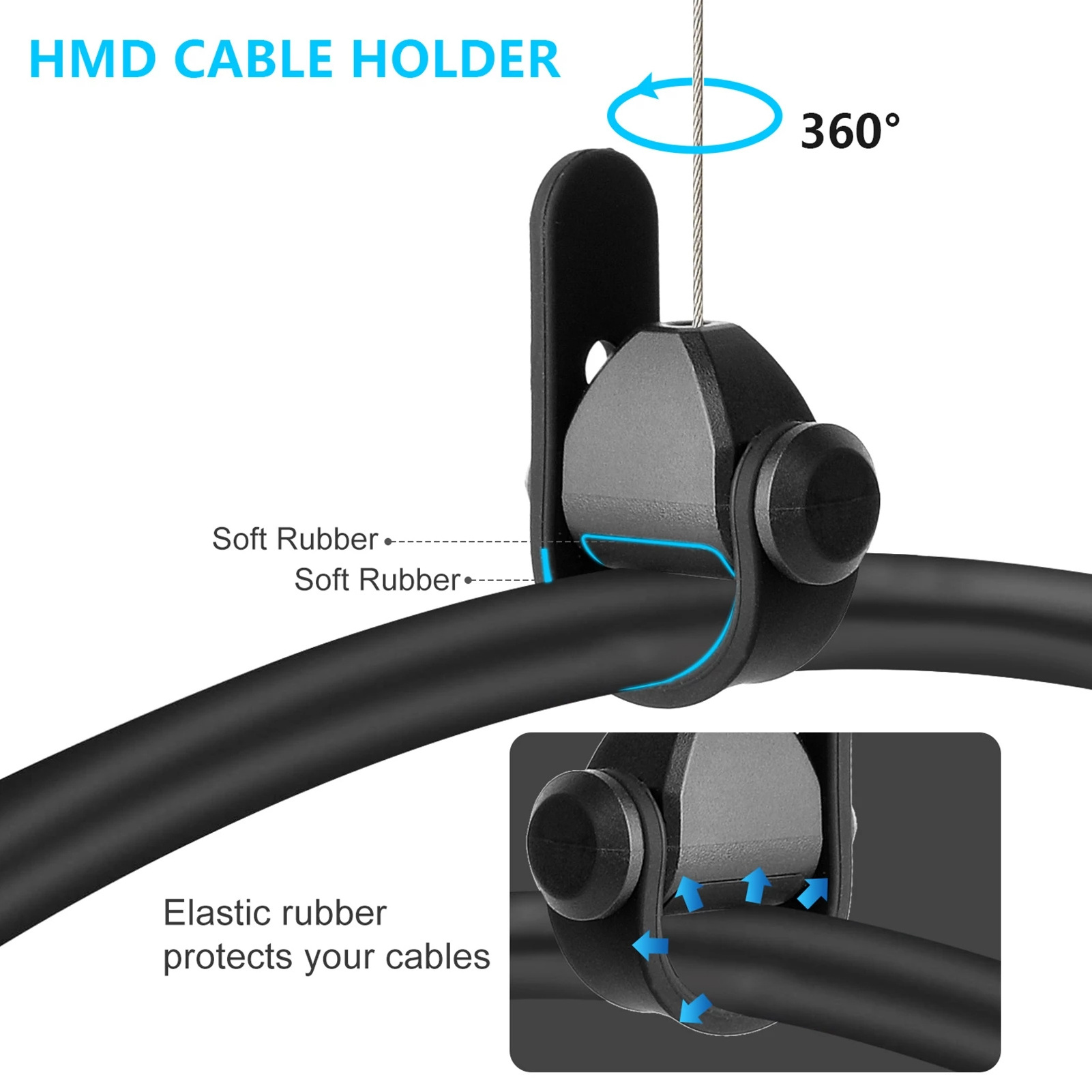 New VR Cable Management System Ceiling Pulley VR Accessories For HTC Vive Pro/Oculus Rift/ Oculus Quest Link/Oculus Quest 2