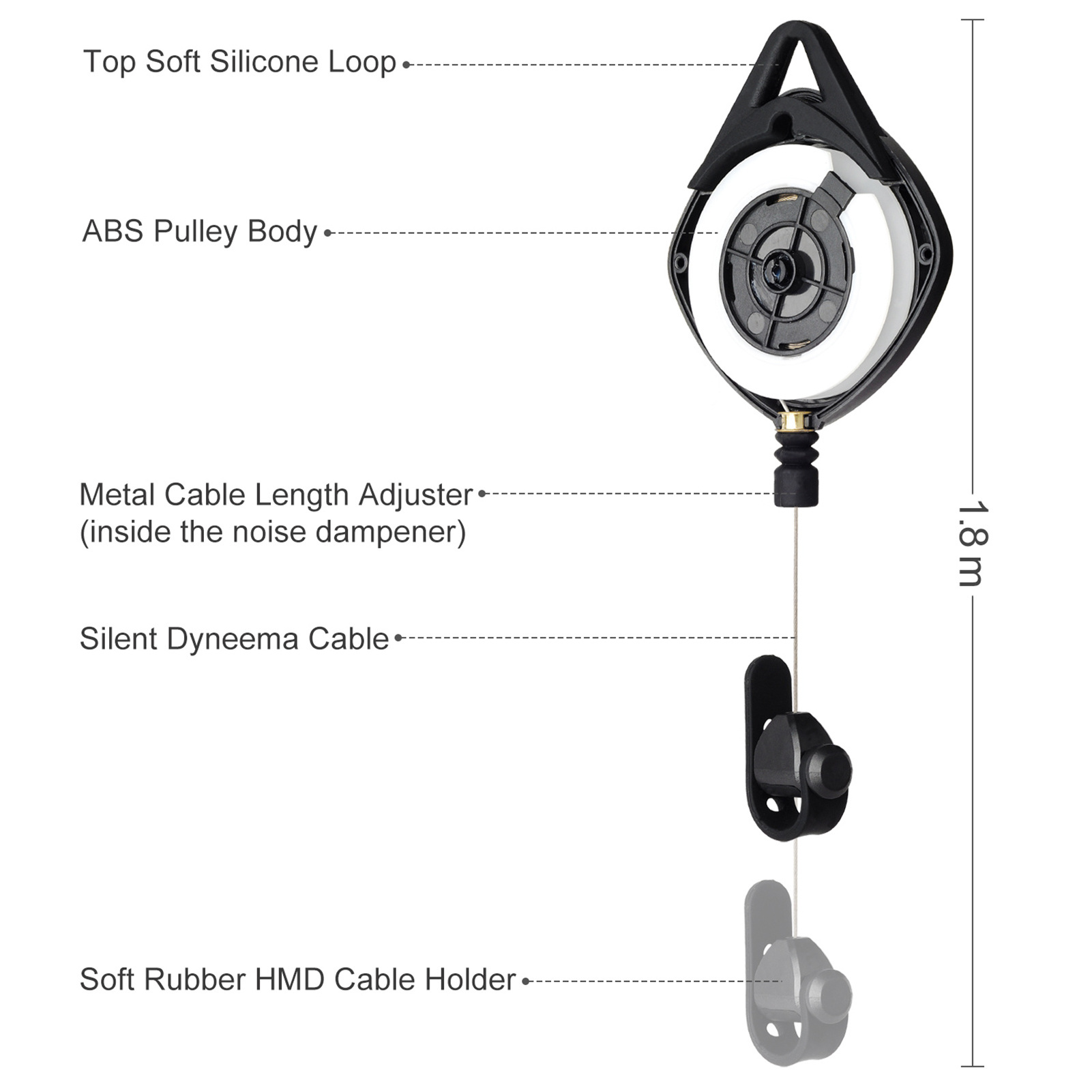 New VR Cable Management System Ceiling Pulley VR Accessories For HTC Vive Pro/Oculus Rift/ Oculus Quest Link/Oculus Quest 2