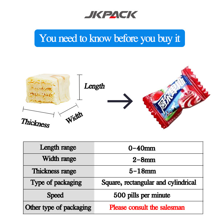 Pillow Flow Packing Machine Auto Candy Packing Machine Chocolate Bar Flow Pack Packing Machine