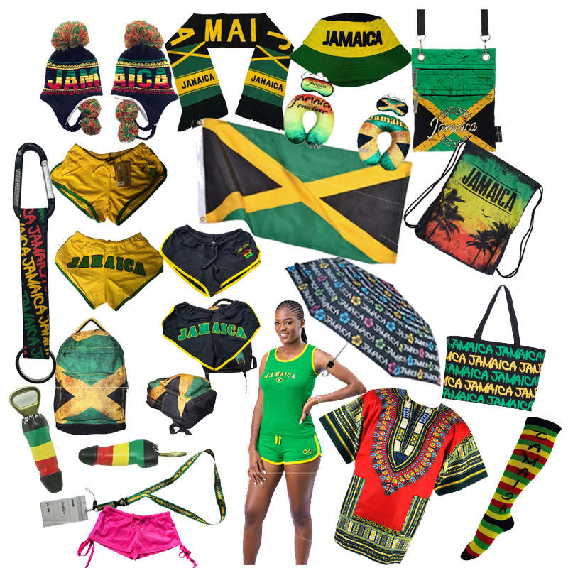 Jamaica tyedye crop flag scarf crossbag boys booty shorts Jacket batty rider shorts Rasta Jamaica winter tam football jersey