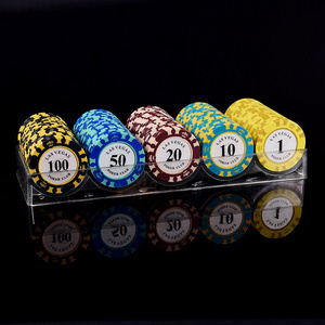 High Quality Customized Cheap Crown Clay  Chip Poker Set Wholesale