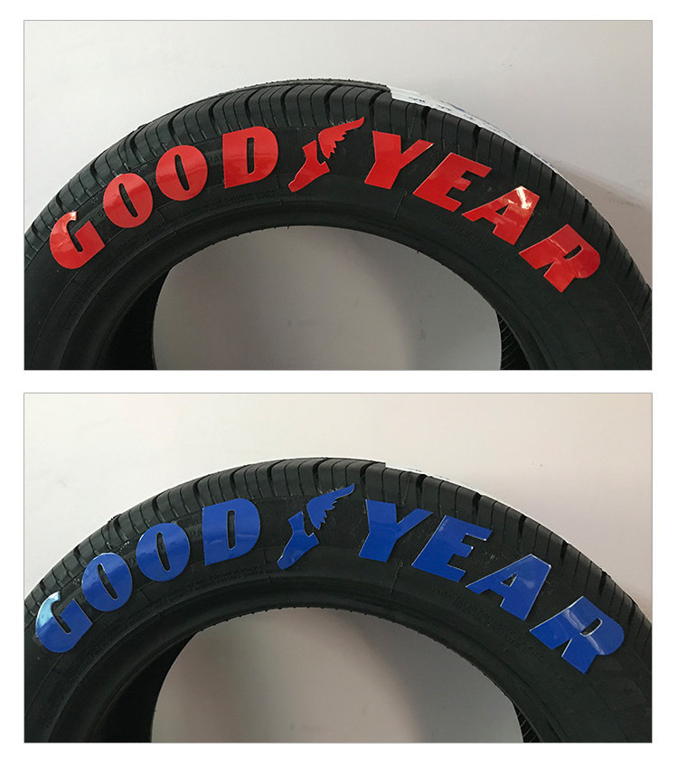 Waterproof Sports Car Tire English Letter Wheel Decoration 3d Car Tyre Stickers