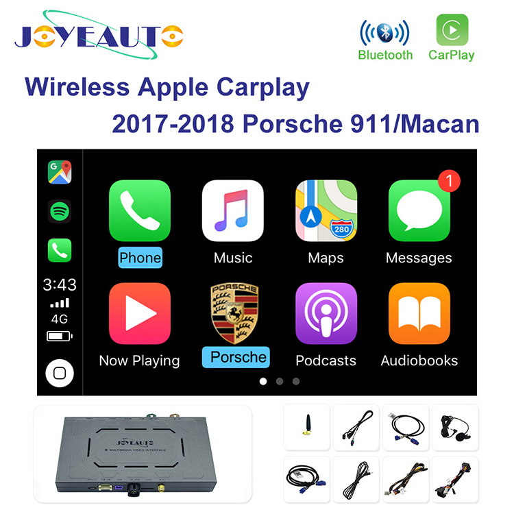 Joyeauto Wireless Apple Carplay for Porsche PCM 4.0 Cayenne Panamera Macan Bosxter 911 AirPlay Android Auto Solution