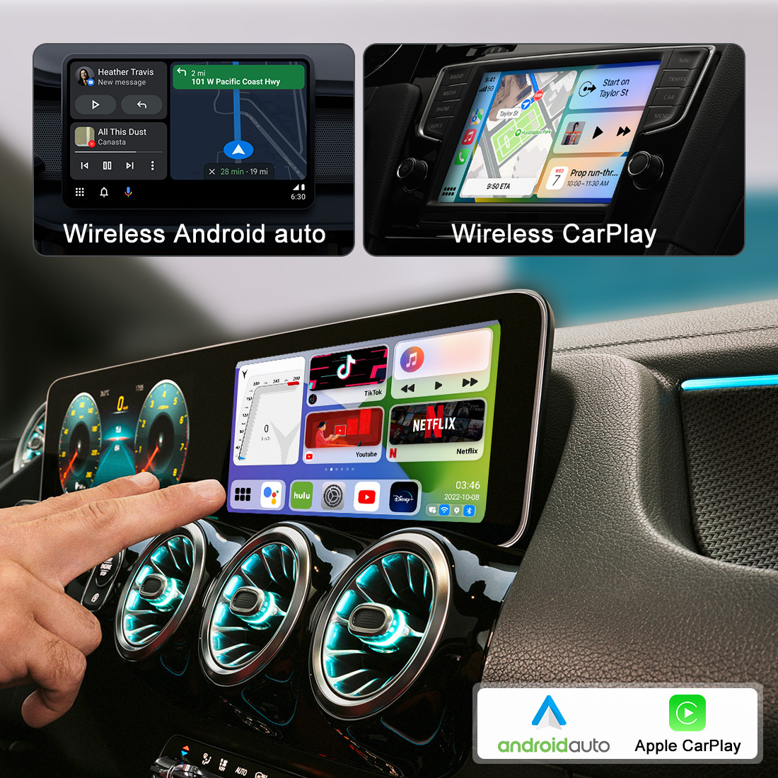 Joyeauto Wireless MMB Max 2.0  carplay 8+128G android 10 USB dongle Smart AI Box wireless carplay adapter Magic box