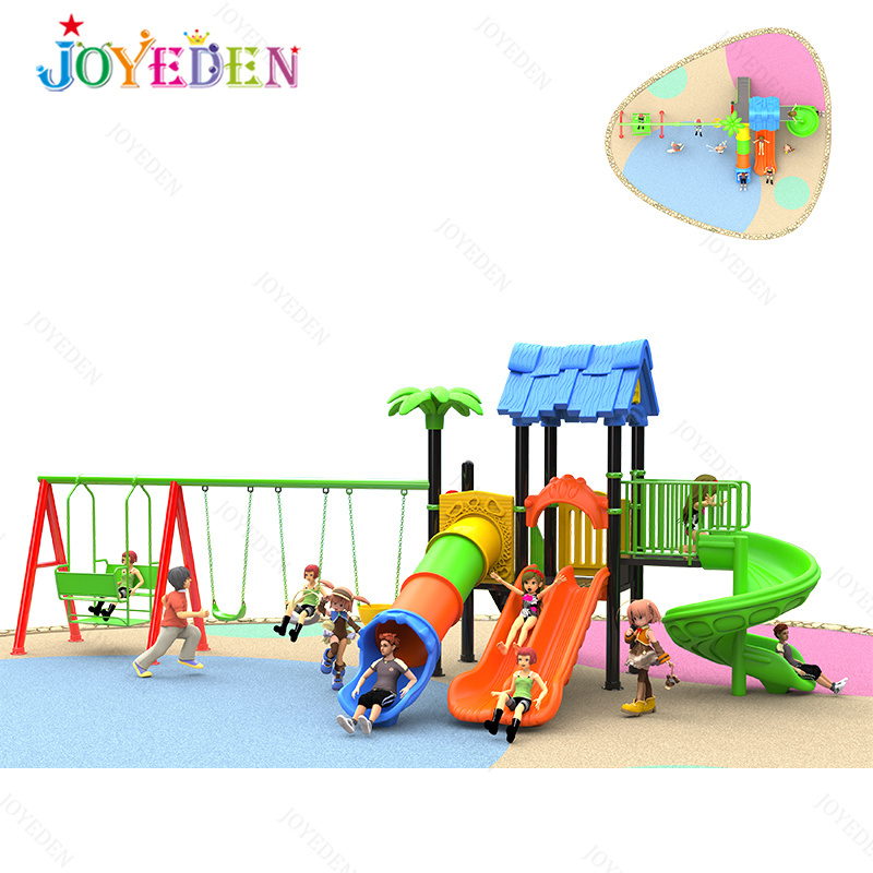 Newest design kindergarten playground amusement park equipment outdoor swing and slide set outdoor for kids