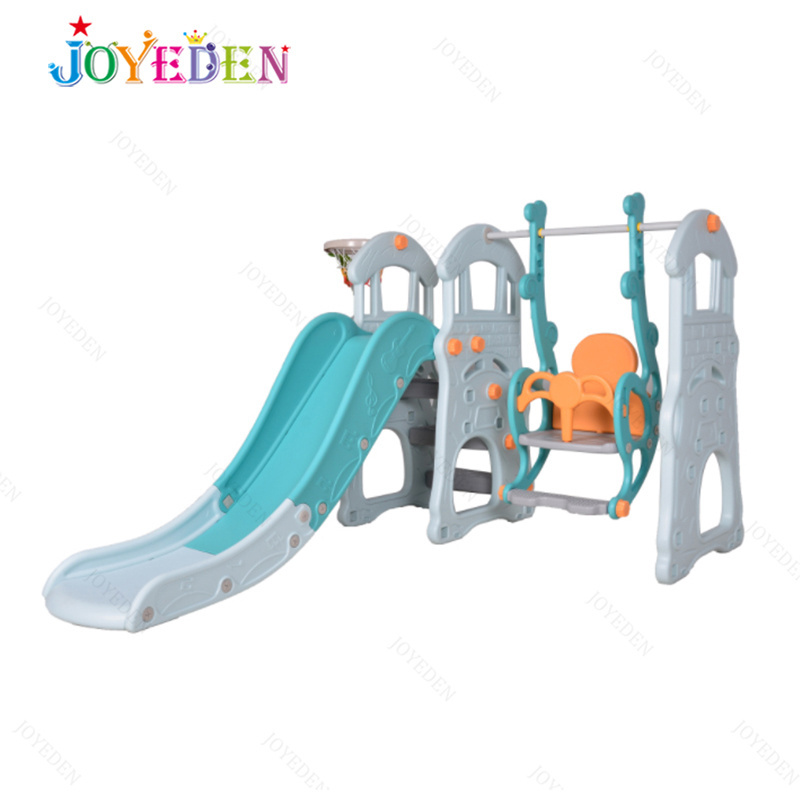 China Manufacturer Typical Popular Cheap Kids Playground Baby Plastic Indoor Slide And Swing Set Indoor