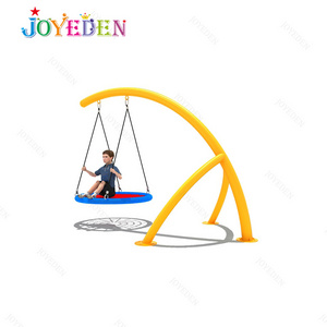 New product popular backyard garden plastic kids outdoor swing and slide