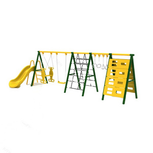 New hot sale  Factory commercial backyard garden kids outdoor swing and slide play set indoor