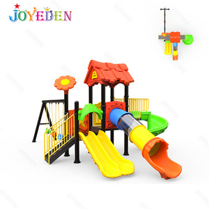 Newest design kindergarten playground amusement park equipment outdoor swing and slide set outdoor for kids