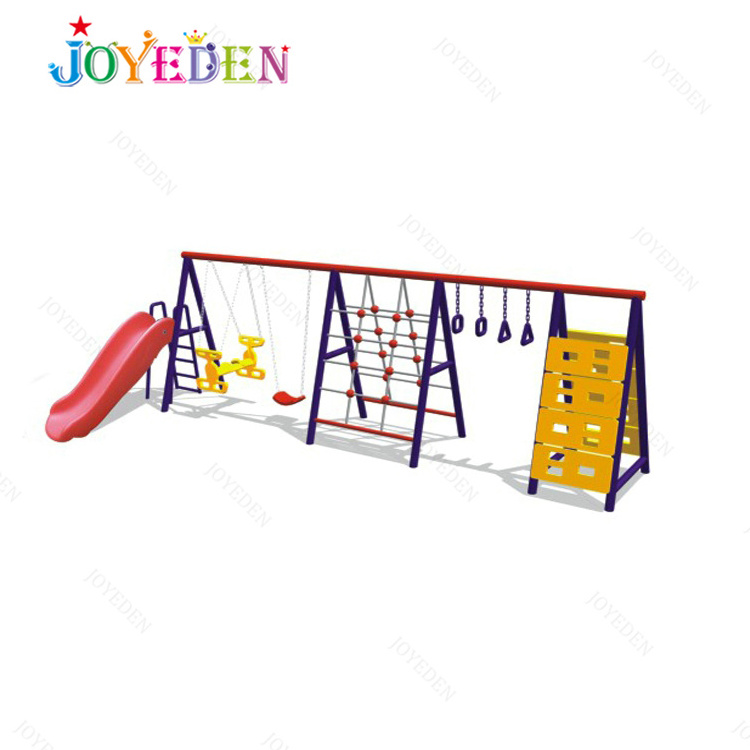 New hot sale  Factory commercial backyard garden kids outdoor swing and slide play set indoor