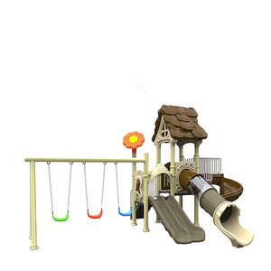 Guangzhou Joyeden Custom Popular Commercial Children Metal Outdoor Playground Toys Plastic Slides Swing Set