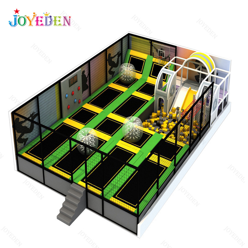 Customized Colorful Commercial Amusement Park Indoor Playground trampoline jumping park equipment for children and adults