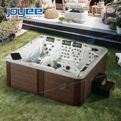 JOYEE Spa USA Gazebo Massage Outdoor Hot Tub Waterfall Square Cheap Freestanding Bathtub Spa Tubs