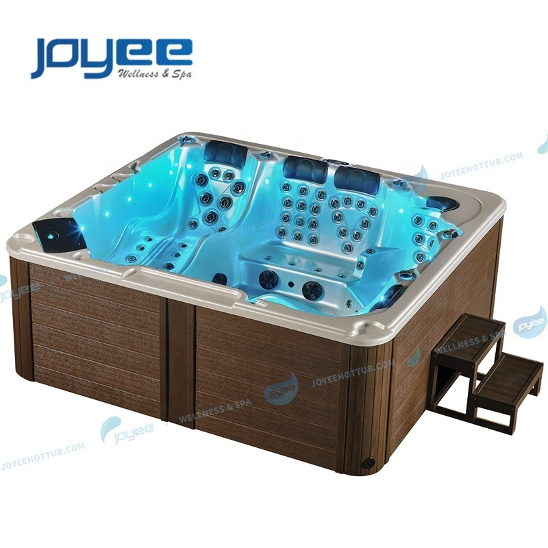 JOYEE Spa USA Gazebo Massage Outdoor Hot Tub Waterfall Square Cheap Freestanding Bathtub Spa Tubs