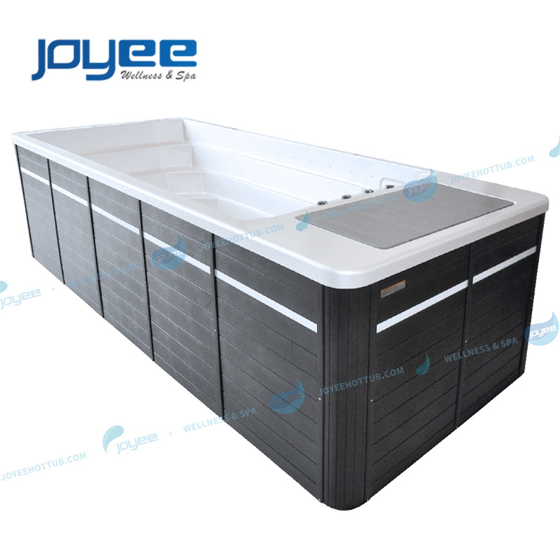 JOYEE 6m 3 4 Persons Large Above Ground fitness swim exercise infinity hottub outdoor used endless swimming spa pool and spa for