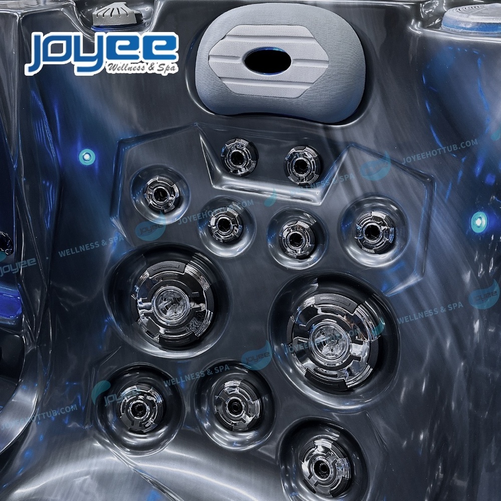 JOYEE Low energy consumption small massage spa for 2 persons US acrylic massage hot tub spa with filter