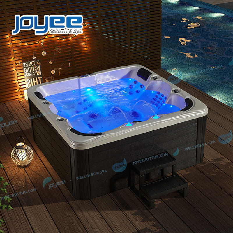 JOYEE Home 6 person garden design jaccuzi bubble jets acrylic massage whirlpool jakuzi outdoor spa Pool hot tub for 6 person