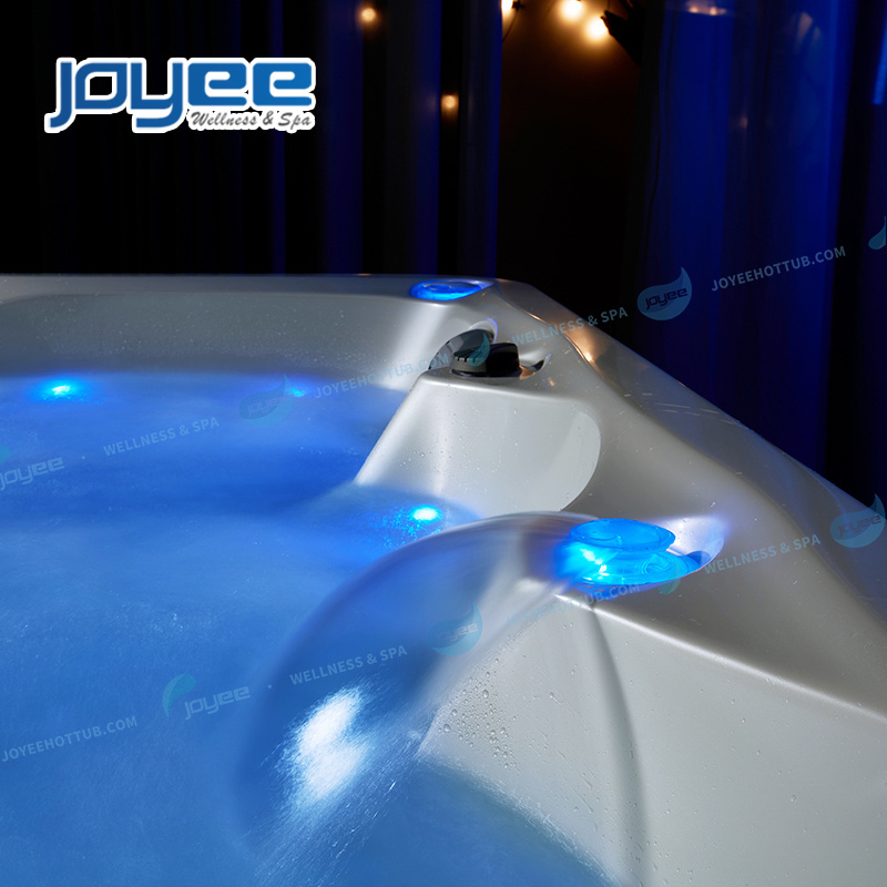 JOYEE 5 person massage hottub bath whirlpool Large outdoor Waterfall spa hot tub hydro massage Outdoor pool spa with jets