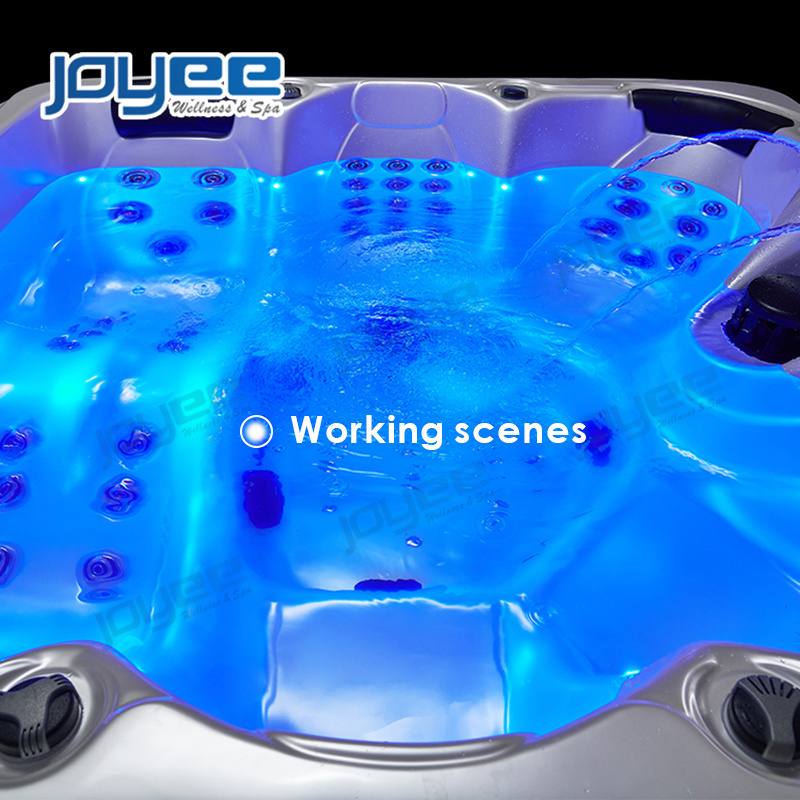 JOYEE Home 6 person garden design jaccuzi bubble jets acrylic massage whirlpool jakuzi outdoor spa Pool hot tub for 6 person