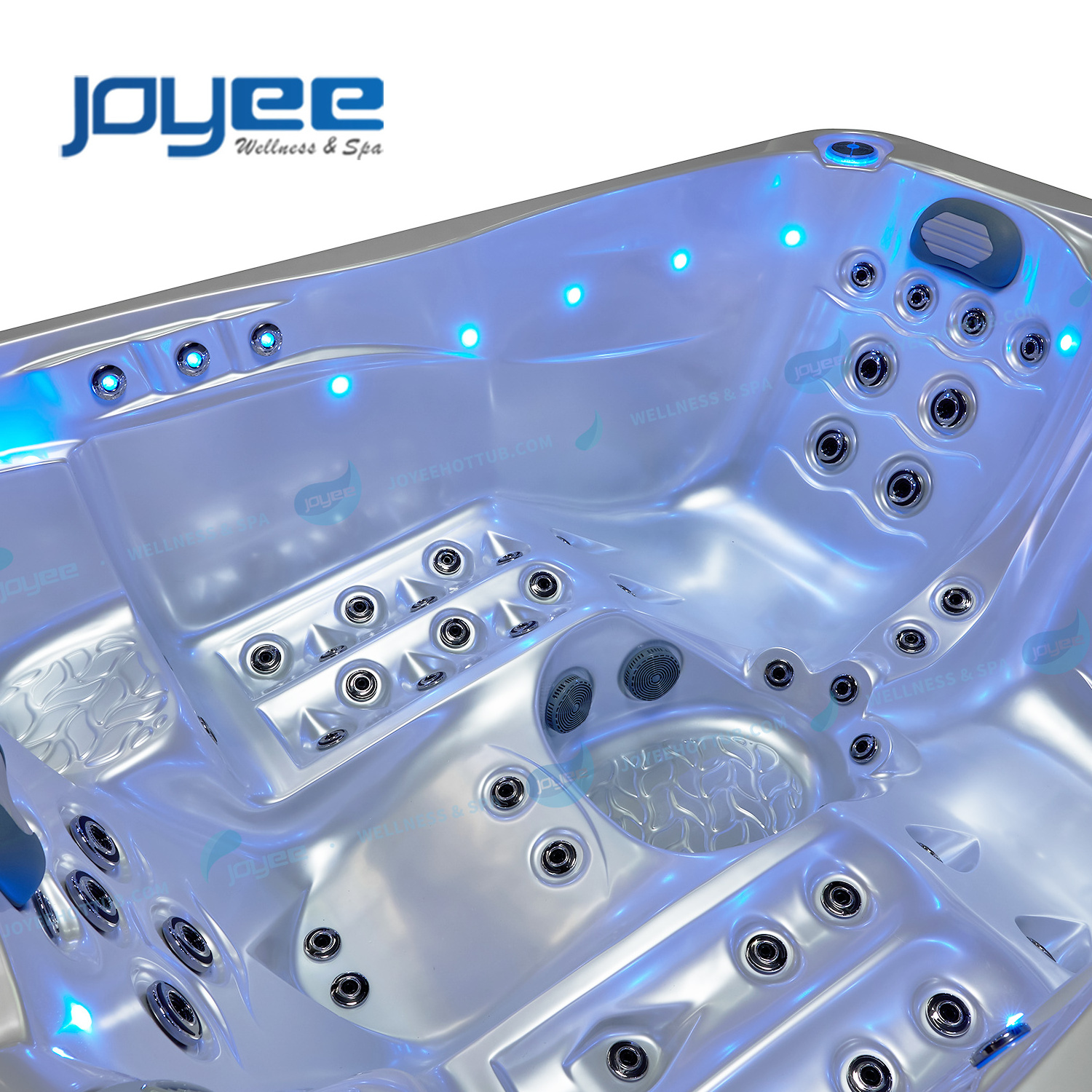 JOYEE 2 3 person small size balcony soaking outdoor indoor freestainding solid acrylic spa balboa hot tub