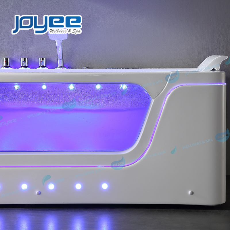 JOYEE bathtub supplier two person spa bubble bath tub indoor massage whirlpool bathtub low price for sell