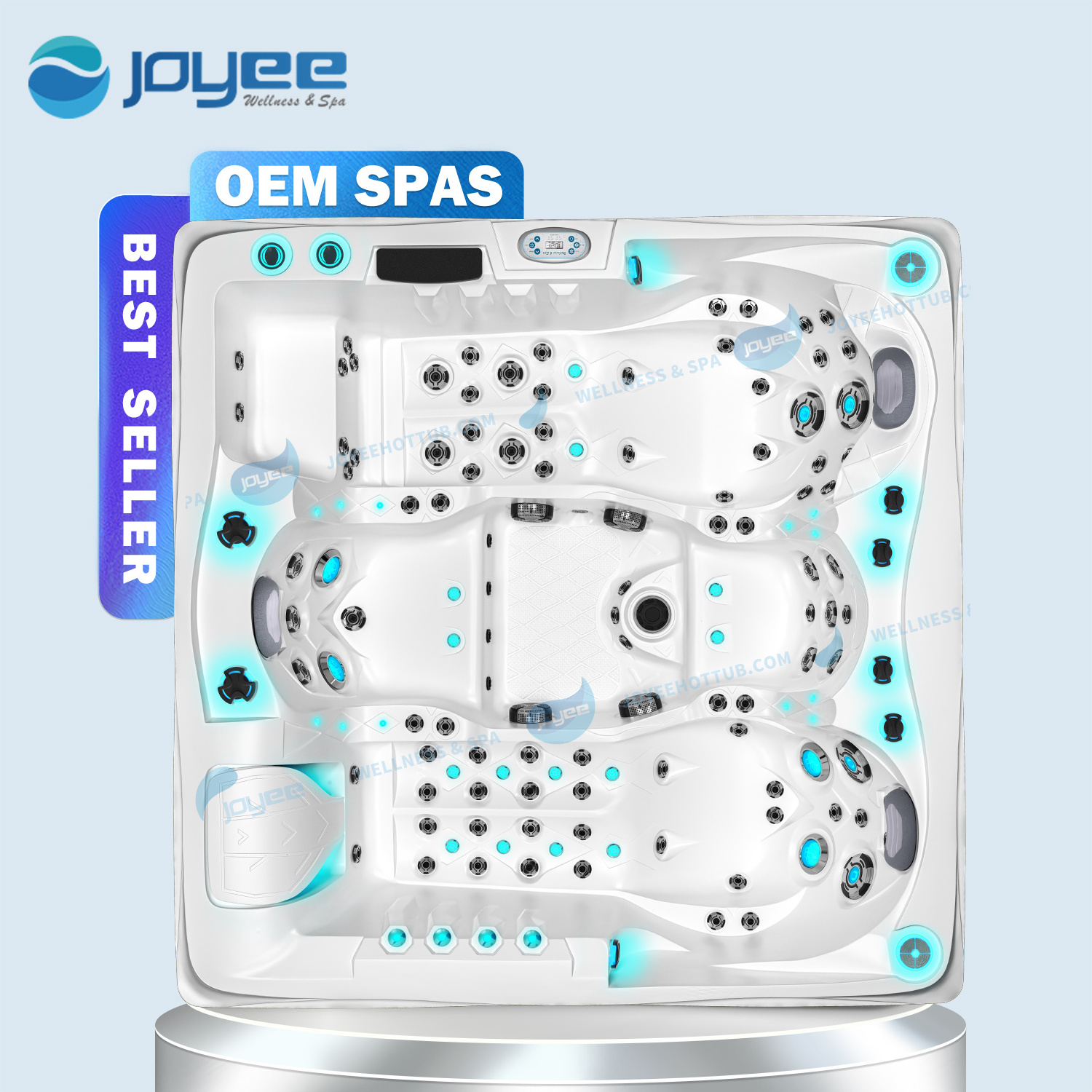 JOYEE Luxury Swimming Spa Whirlpool Outdoor Massage Spa Hydro Balboa Hot Tub With Led Jets with Jacuzzier spa tubs