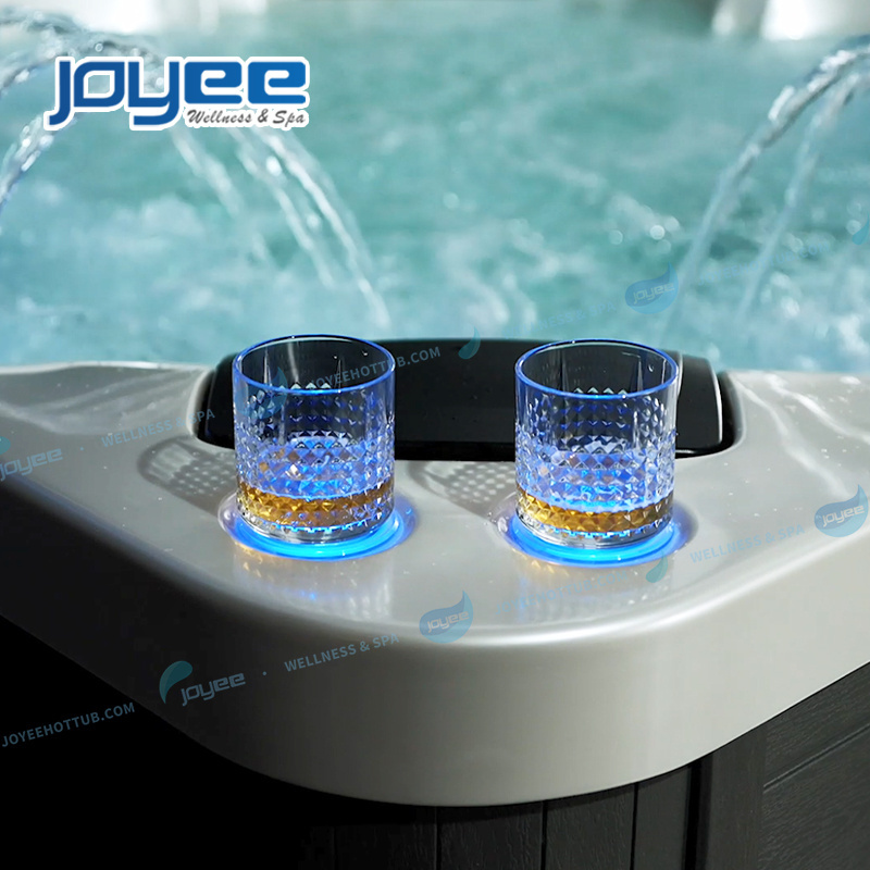 JOYEE New Design quality 5 people big large spa tub Square garden leisure party spas hot tub outdoor whirlpool beheizbar hot spa