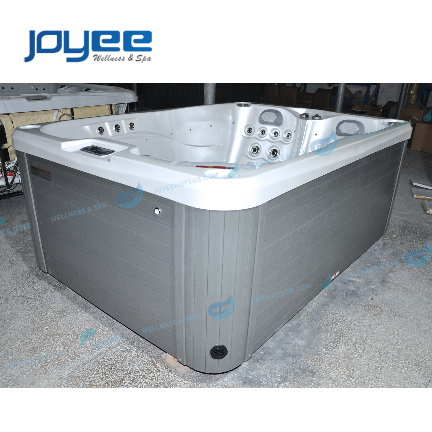 JOYEE Acrylic Outdoor Winter Hot Tub Cold Plunge Tub Freestanding Classic Massage Bathtub Domestic Whirlpool