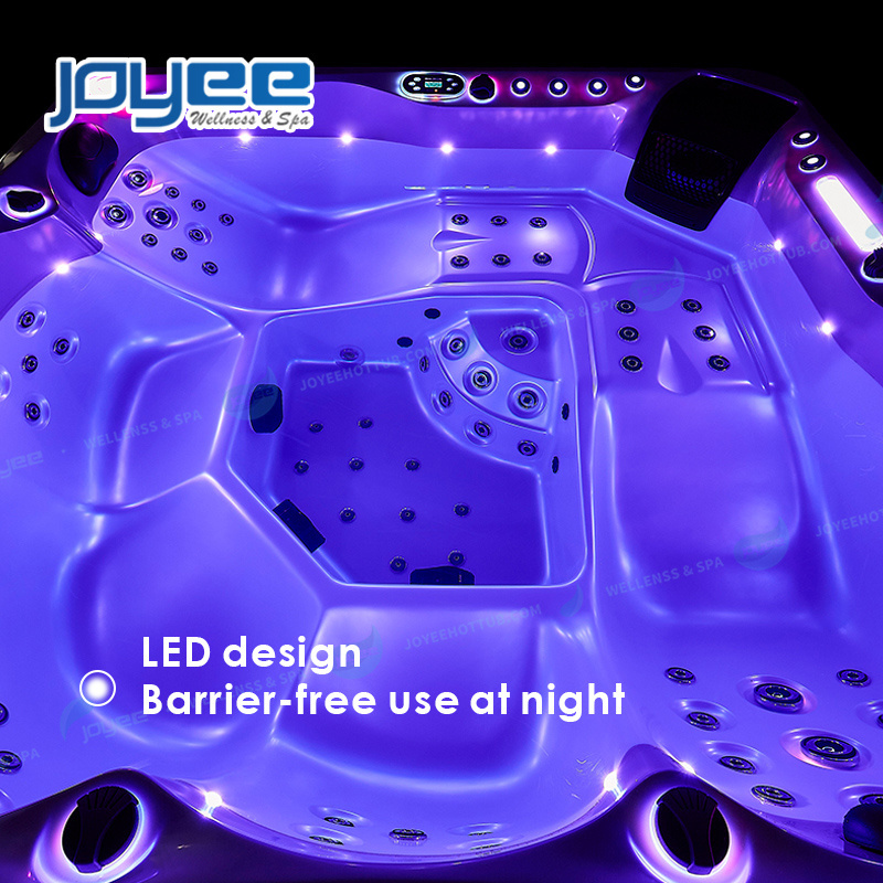 JOYEE Best Selling US Balboa 5 Person Hydro Massage Whirlpool Hot Tub Combo Fibreglass Swimming Pool Outdoor Hottub Jacuzzier