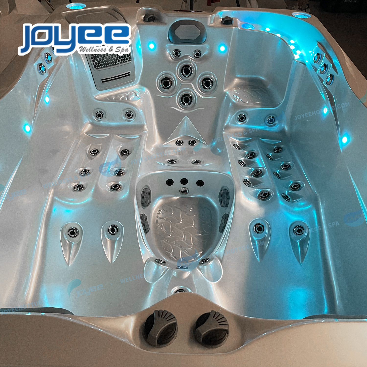 JOYEE Acrylic Outdoor Winter Hot Tub Cold Plunge Tub Freestanding Classic Massage Bathtub Domestic Whirlpool