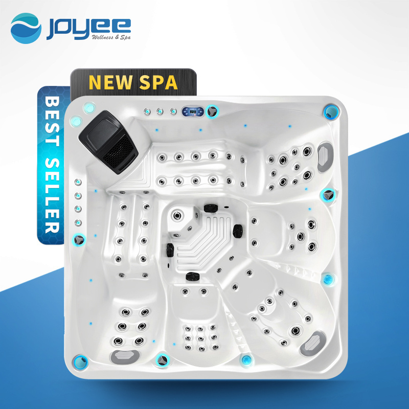 JOYEE New Design quality 5 people big large spa tub Square garden leisure party spas hot tub outdoor whirlpool beheizbar hot spa