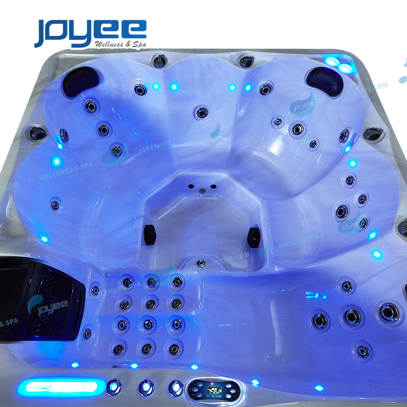 JOYEE Hot tub outdoor jacuzzis 6 person spa whirlpool luxury acrylic bathtubs cheap price sexy hydro massage balboa spa hottub