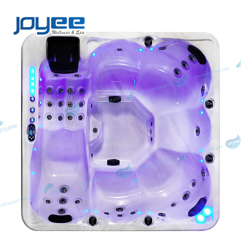 JOYEE Hot tub outdoor jacuzzis 6 person spa whirlpool luxury acrylic bathtubs cheap price sexy hydro massage balboa spa hottub