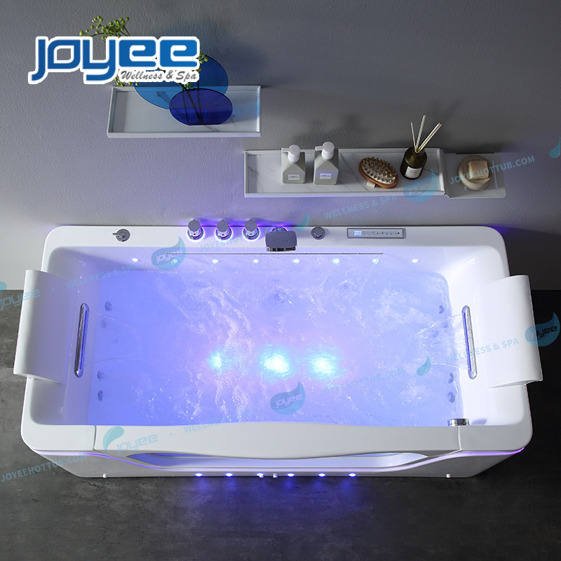 JOYEE bathtub supplier two person spa bubble bath tub indoor massage whirlpool bathtub low price for sell