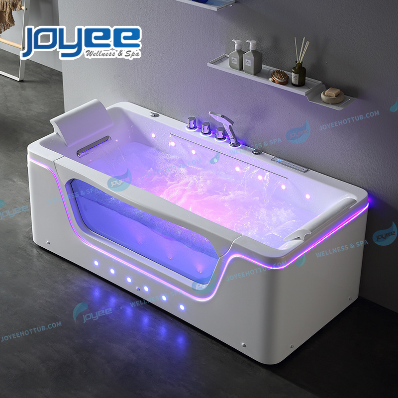 JOYEE bathtub supplier two person spa bubble bath tub indoor massage whirlpool bathtub low price for sell