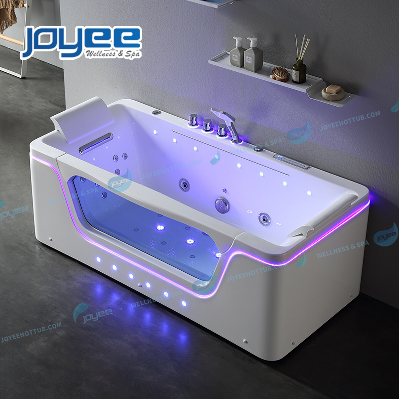 JOYEE bathtub supplier two person spa bubble bath tub indoor massage whirlpool bathtub low price for sell