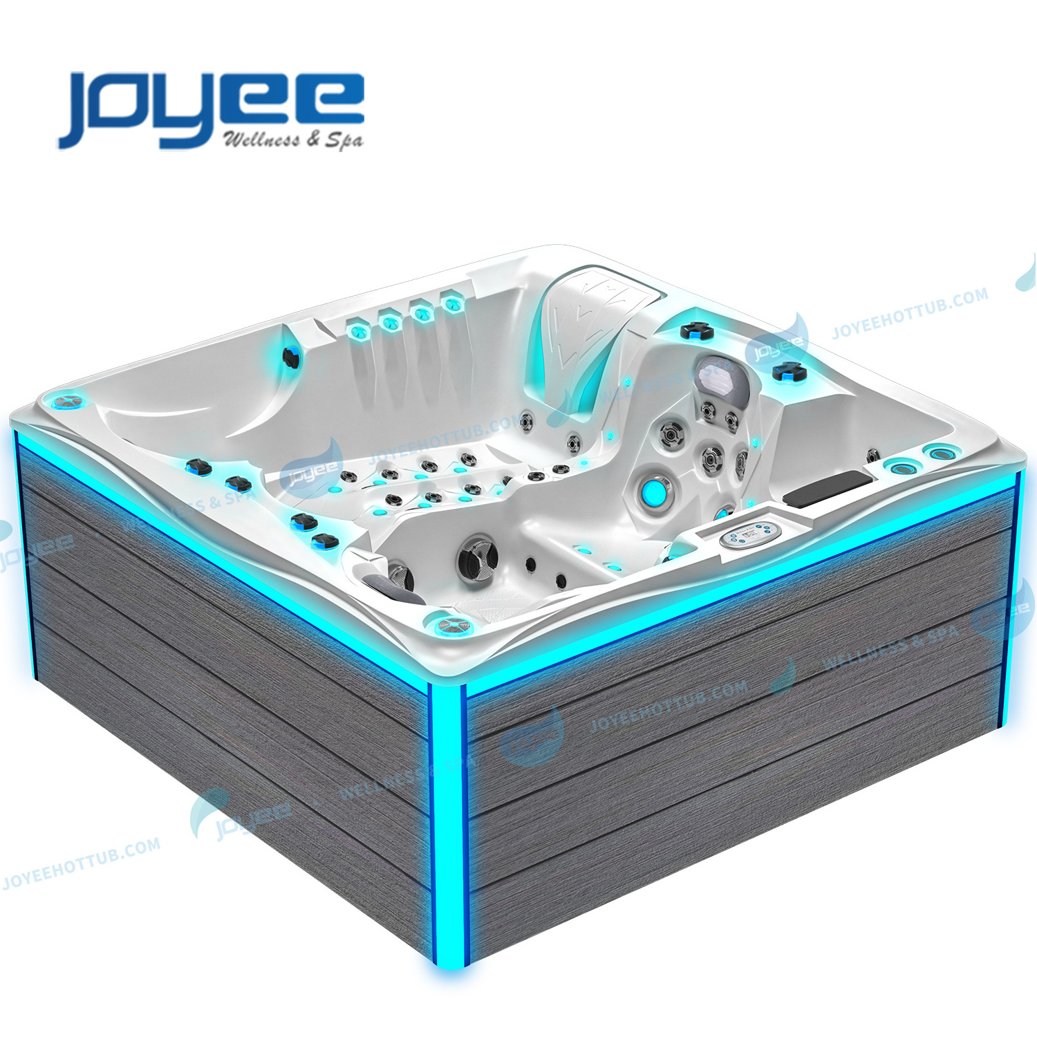 JOYEE Luxury Swimming Spa Whirlpool Outdoor Massage Spa Hydro Balboa Hot Tub With Led Jets with Jacuzzier spa tubs