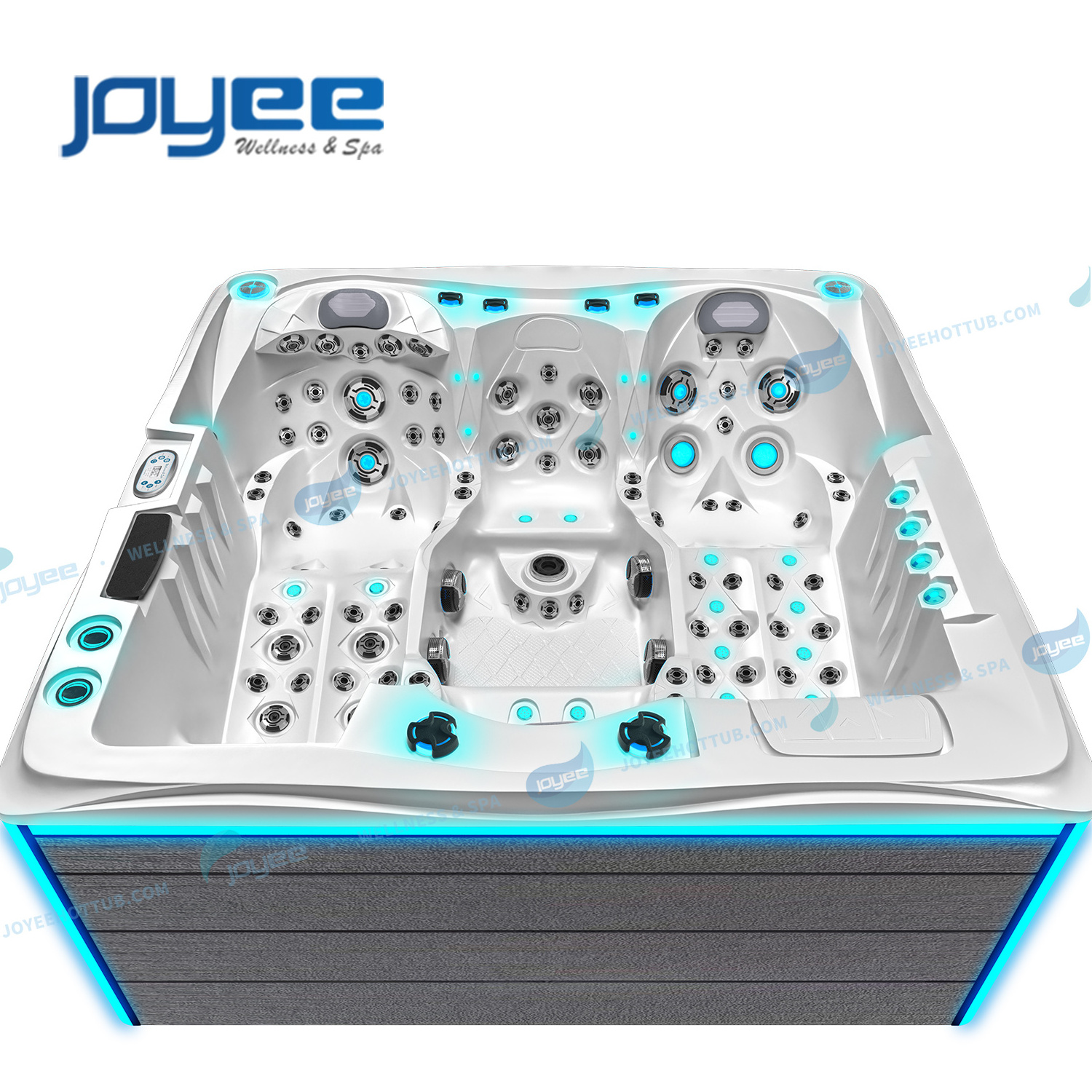 JOYEE Luxury Swimming Spa Whirlpool Outdoor Massage Spa Hydro Balboa Hot Tub With Led Jets with Jacuzzier spa tubs