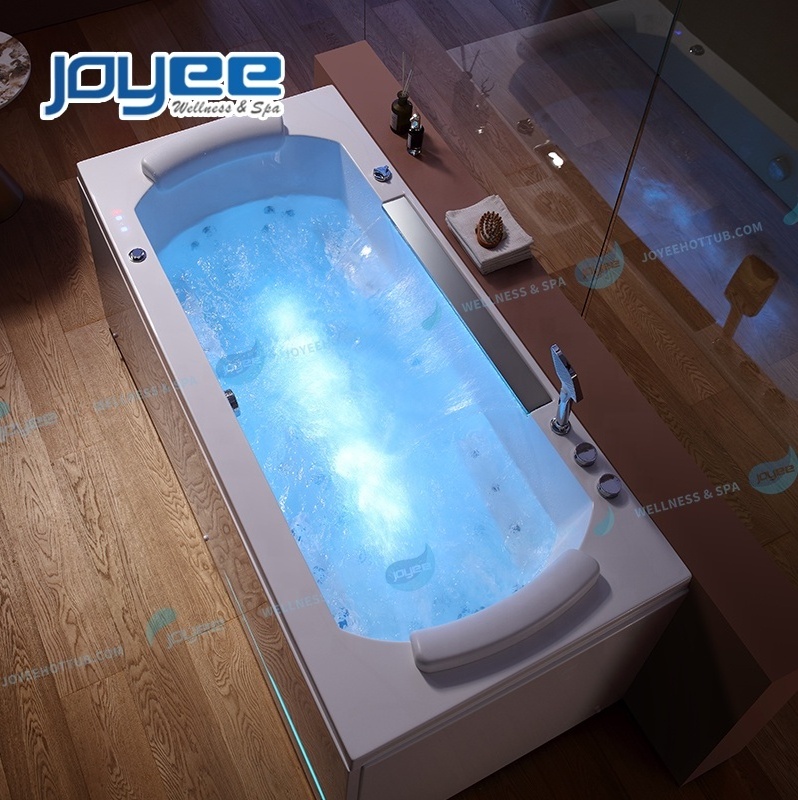 JOYEE factory OEM 1 person mini-whirlpool badewanne stainless steel waterfall massage bathtub indoor hot tub