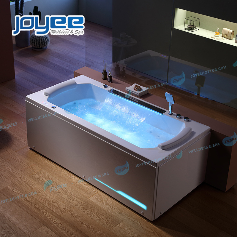 JOYEE factory OEM 1 person mini-whirlpool badewanne stainless steel waterfall massage bathtub indoor hot tub