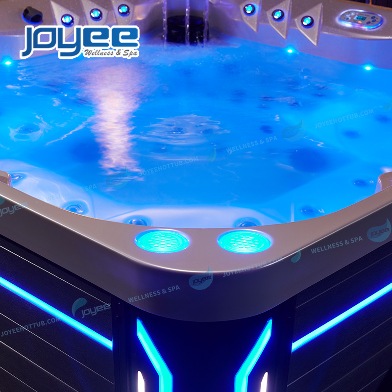 JOYEE fabricant de spa garden new design cheap price high quality 5 people hydro massage spa outdoor bathtub/whirlpool swim pool