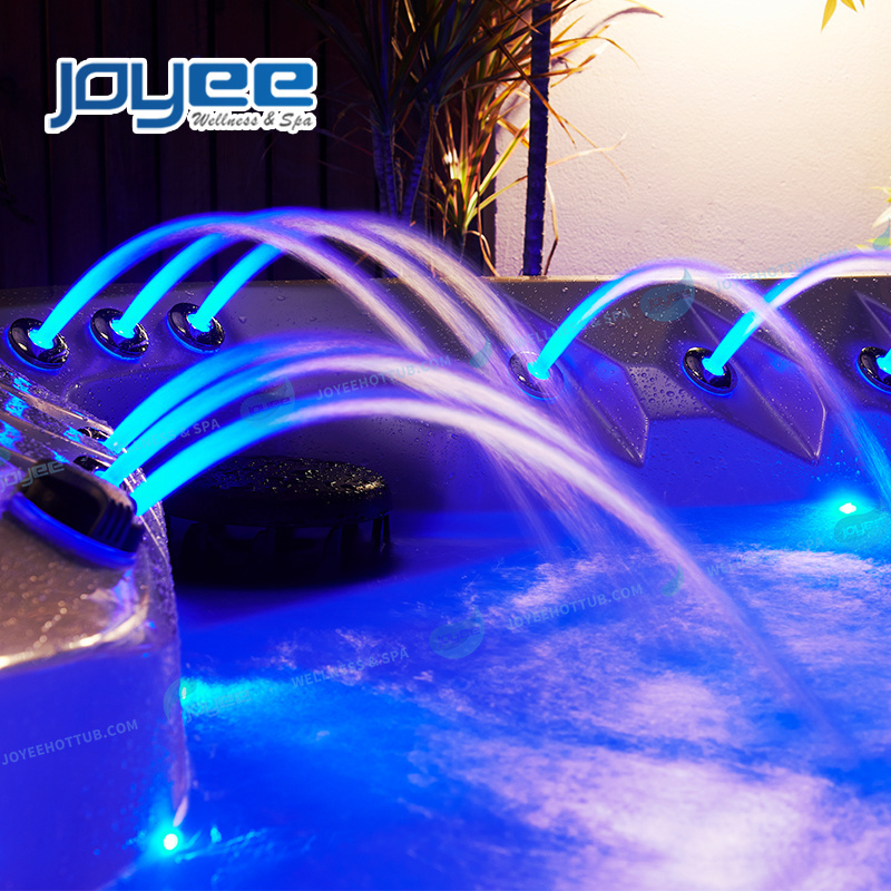 JOYEE fabricant de spa garden new design cheap price high quality 5 people hydro massage spa outdoor bathtub/whirlpool swim pool